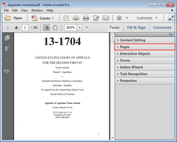 Document > Split document dialog box